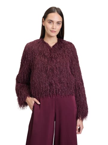 Vera Mont Bomberjacke mit Lurexfaden in Deep Dahlia