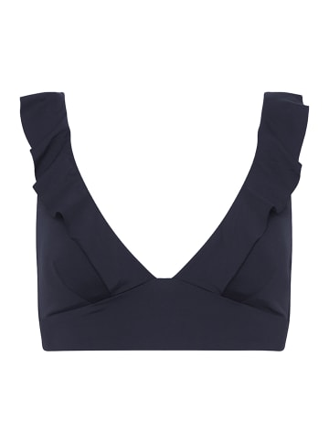 Sea Level Essentials Frill Bra Top in NIGHT SKY
