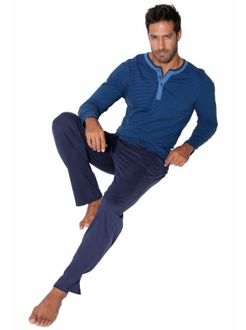 AUTHENTIC LE JOGGER Pyjama in blau-gestreift-marine