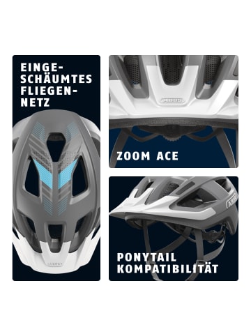 ABUS Fahrradhelm Aduro 3.0 LED in race grey