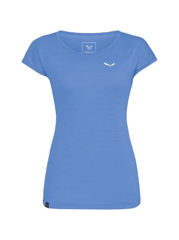 Salewa PUEZ MELANGE DRY W S/S TEE in Blau3026