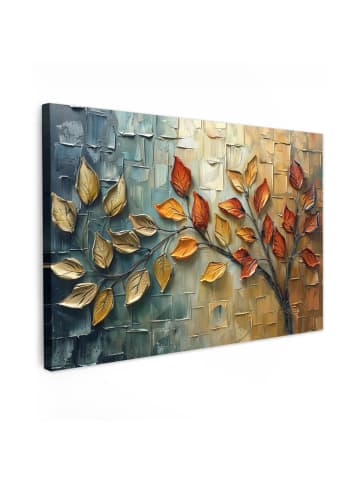 MuchoWow Leinwand bilder Herbstblätter (BxH)