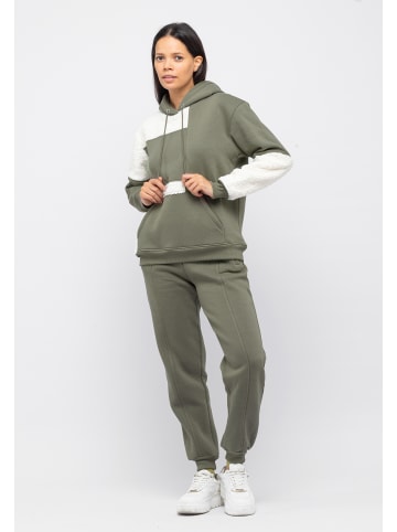 Tom Barron Freizeitanzug Damen-Freizeit Trainingsanzug mit Kapuze in khaki