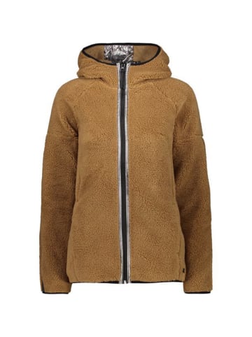 cmp Jacke Teddy Hoodie in Braun