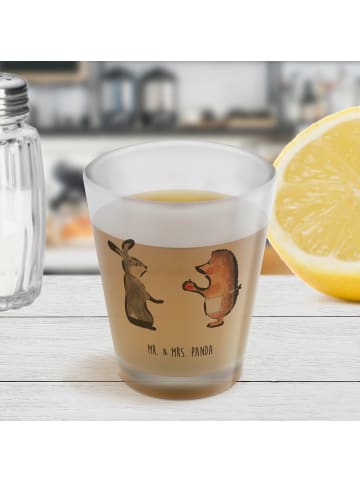 Mr. & Mrs. Panda Schnapsglas Hase Igel ohne Spruch in Transparent