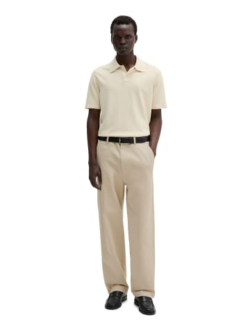 Marc O'Polo Strick-Poloshirt regular in Chalky Sand