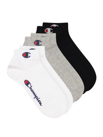 Champion Socken Quarter Socks 3pk in 882 - grey/white/black