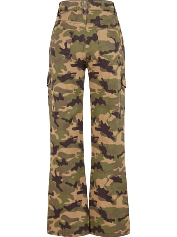 DEF DEF DEF Straight Fit Jeans in green camo