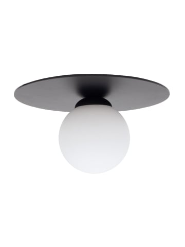 Licht-Erlebnisse Deckenlampe Ø 20 x (H)18 cm in Schwarz Weiß