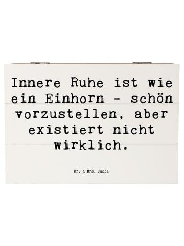 Mr. & Mrs. Panda Aufbewahrungsbox Spruch Innere Ruhe mit Spruch in Weiß