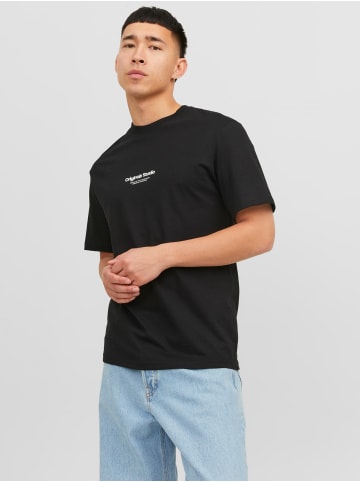 Jack & Jones 2-er Set Logo T-Shirt Kurzarm Shirt JORVESTERBRO in Schwarz-Beige