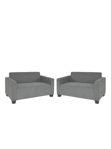 MCW Sofa-Garnitur 2x 2er Sofa Moncalieri, Grau