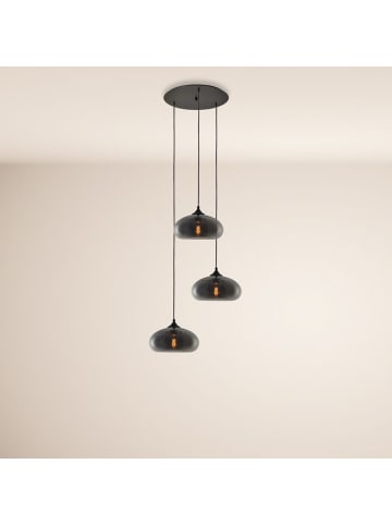 s.LUCE Cruet Mehrfach-Pendelleuchte Glas 3 oder 5-flammig in Rauch