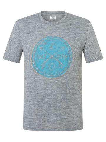 super.natural Merino T-Shirt SALT & ROCK in grau