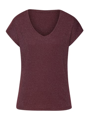 LASCANA Kurzarmshirt in bordeaux