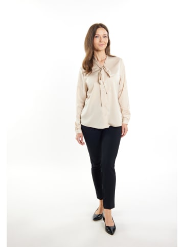 usha BLACK LABEL Damen Langarm Bluse in Beige