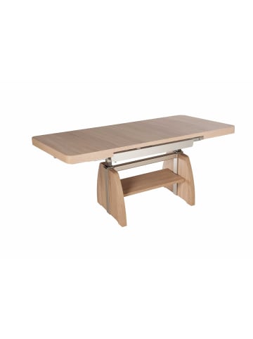 58 aufm Kessel KULISSENTISCH höhenverstellbar Claude 125x55x75 Dekor Eiche Sägerau