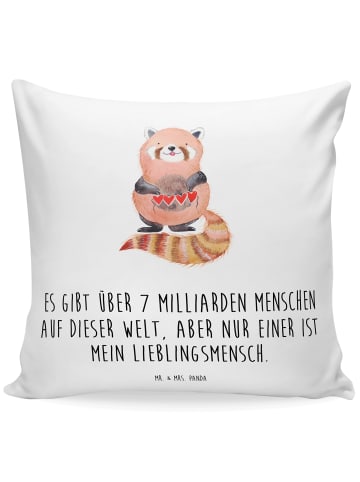 Mr. & Mrs. Panda kissen für sofa Roter Panda mit Spruch in Weiß