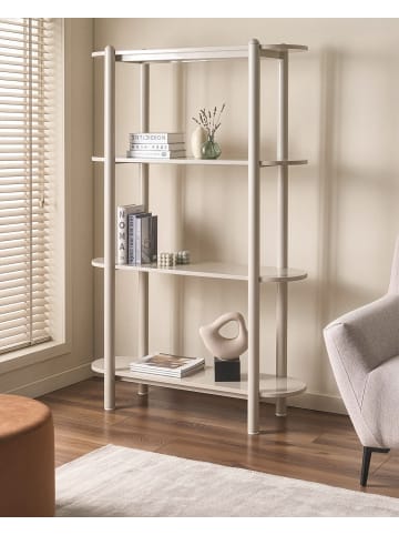 Beliani Bücherregal GRANITY in Beige - (W) 110 x (H) 170 x (L) 30 cm