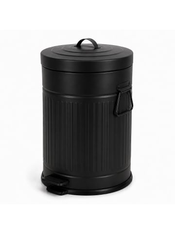 relaxdays Mülleimer in Schwarz - 20 Liter