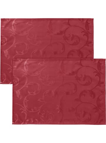 Erwin Müller Jacquard Tischset 2er-Pack Greven in rot