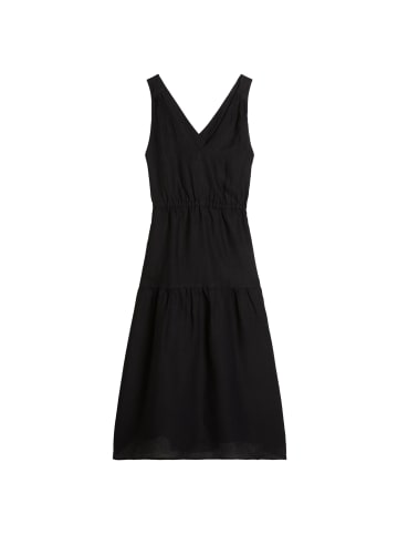 Marc O'Polo Leinen-Stufenkleid regular in Schwarz