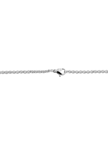 Adeliás Unisex Halskette – Erbskette aus Edelstahl 50+5 in silber