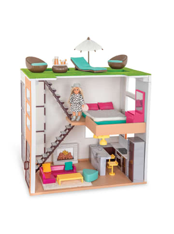 LORI Puppenhaus Puppenhaus Loft Spiel Set ab 3 Jahre in Mehrfarbig