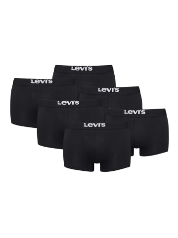 Levi´s Boxershorts LEVIS MEN SOLID BASIC TRUNK ORGANIC CO 6er Pack in Black