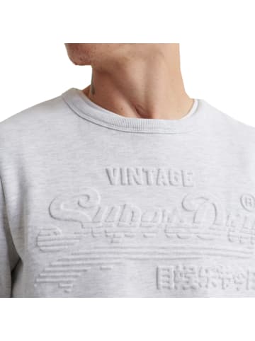 Superdry Sweatshirt Sweat Shirt Shop Embossed Crew in grau