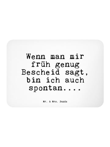 Mr. & Mrs. Panda Magnet Wenn man mir früh... mit Spruch in Weiß