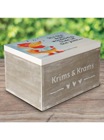 Mr. & Mrs. Panda Aufbewahrungsbox Fuchs Sänger Design mit Spruch in Weiß