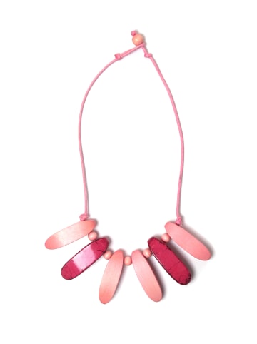 collezione alessandro Kurze Kette " Christa " in rosa