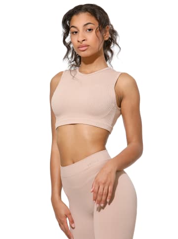 Yenita® Tanktop "Ribbed Collection" in Beige