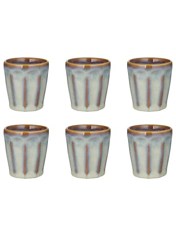 Butlers Espressotasse BERGAMO 6er-Set in Grau