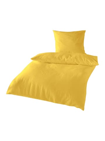 Traumschlaf Bettwäsche Uni in gelb