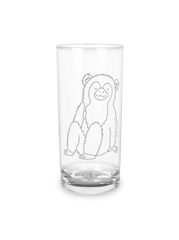 Mr. & Mrs. Panda Wasserglas Affe ohne Spruch in Transparent