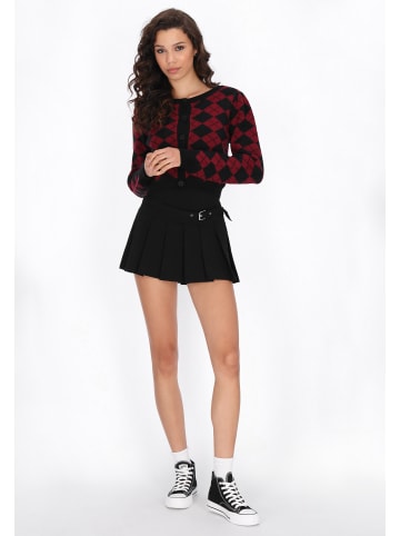 myMo ROCKS Cardigan in black burgundy