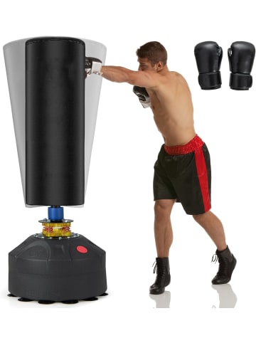 COSTWAY Freistehender Boxsack in Schwarz