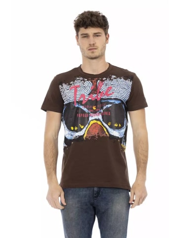 Trussardi Action Braun Baumwolle Herren T-Shirt