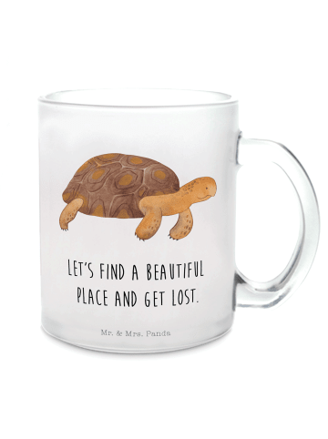 Mr. & Mrs. Panda Teetasse Schildkröte MHerzieren mit Spruch in Transparent
