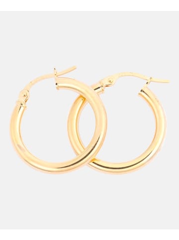 Diamant L'éternel Creolen aus 375 Gelbgold