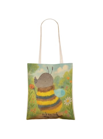 Mr. & Mrs. Panda Tote Bag Hummel flauschig Design ohne Spruch in Weiß