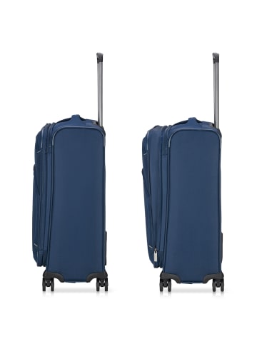 Roncato Gateway 4 Rollen Kofferset 3-teilig mit Dehnfalte blue