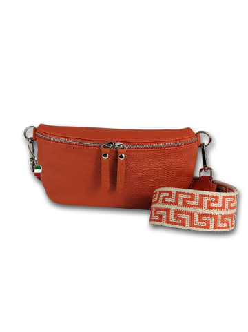 Florence Leder Gürteltasche Florence Tasche orange, papaya ca. 25cm
