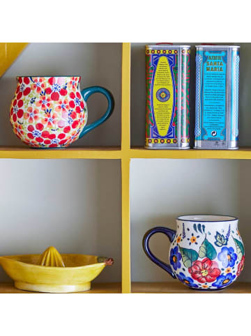 Bloomingville Becher FLORIST mit Blumen Muster 2er Set
