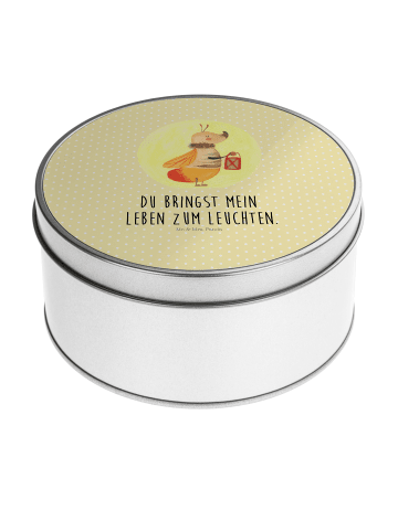 Mr. & Mrs. Panda Aufbewahrungsbox Glühwürmchen mit Spruch in Gelb Pastell
