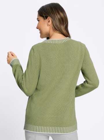 Sieh an! Rundhals-Pullover in schilf