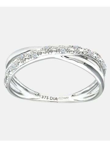 Diamant L'éternel Ring aus 375 Weißgold mit 0.05 Karat Diamant