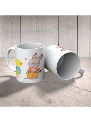Mr. & Mrs. Panda Kindertasse Ostern Freundschaft ohne Spruch in Weiß